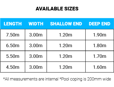 Hamilton Slimline Series sizes