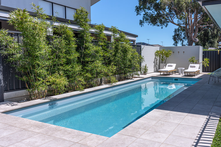 Hampton Lap Pool 10m x 3.3m Silver Pearl Sparkle